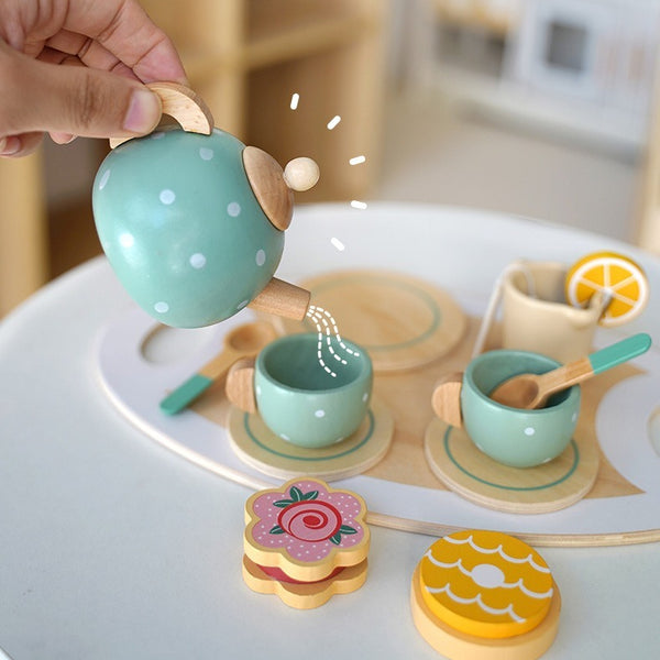 Wooden Pretend Play Afternoon Tea Set
