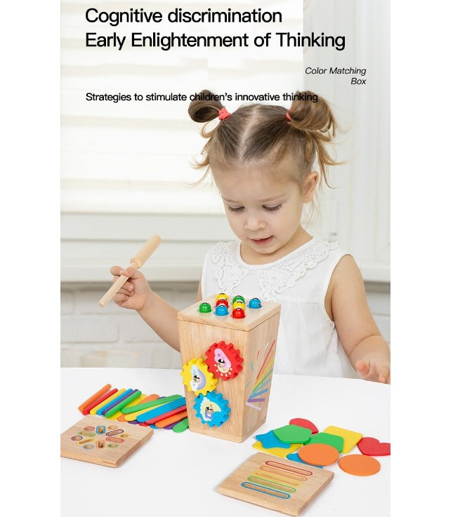 5-in-1 Wooden Montessori Activity Box
