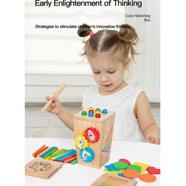 5-in-1 Wooden Montessori Activity Box