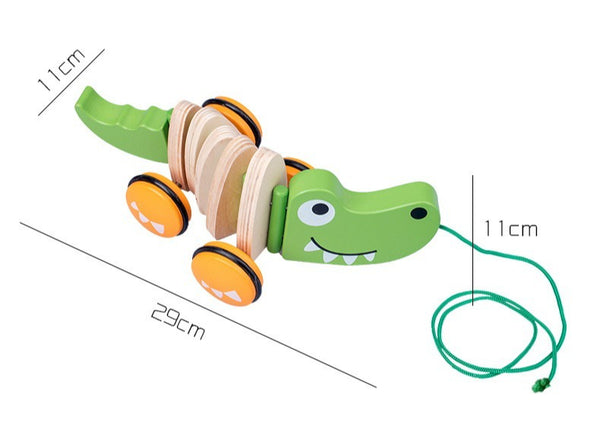 Wooden Pull-Along Animal Walker Toy