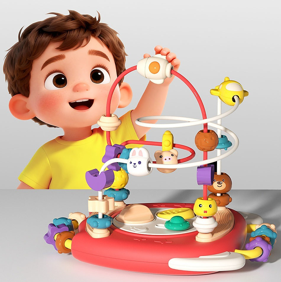 Infant & Toddler Rocket Bead Maze Activity Toy