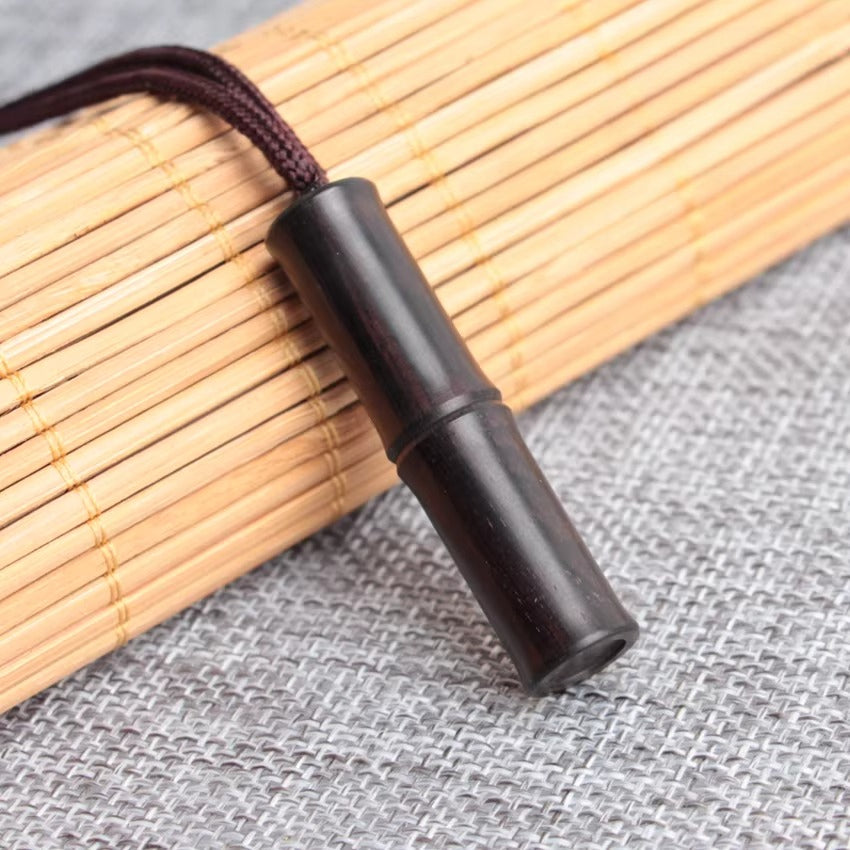 Sandalwood Secret Message Scroll Necklace