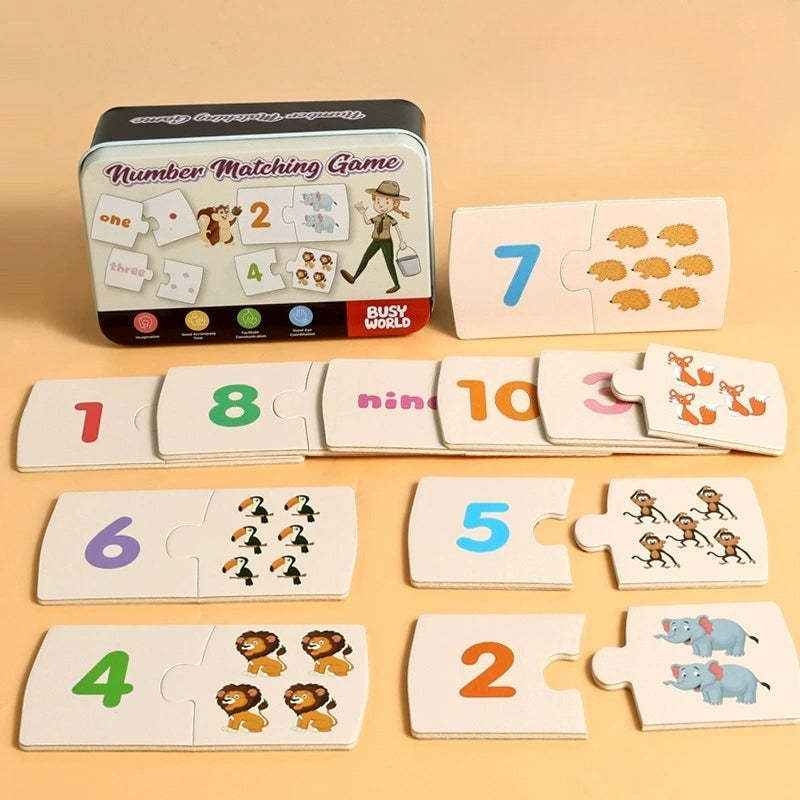 Number & Quantity Matching Wooden Puzzle Game