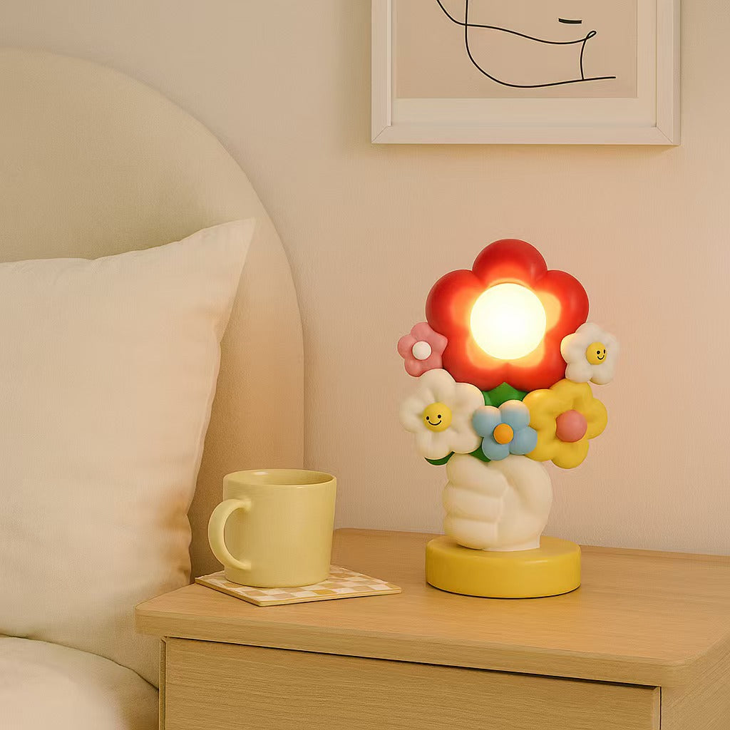Holding Flowers Figurine Night Light
