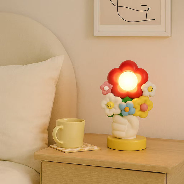 Holding Flowers Figurine Night Light