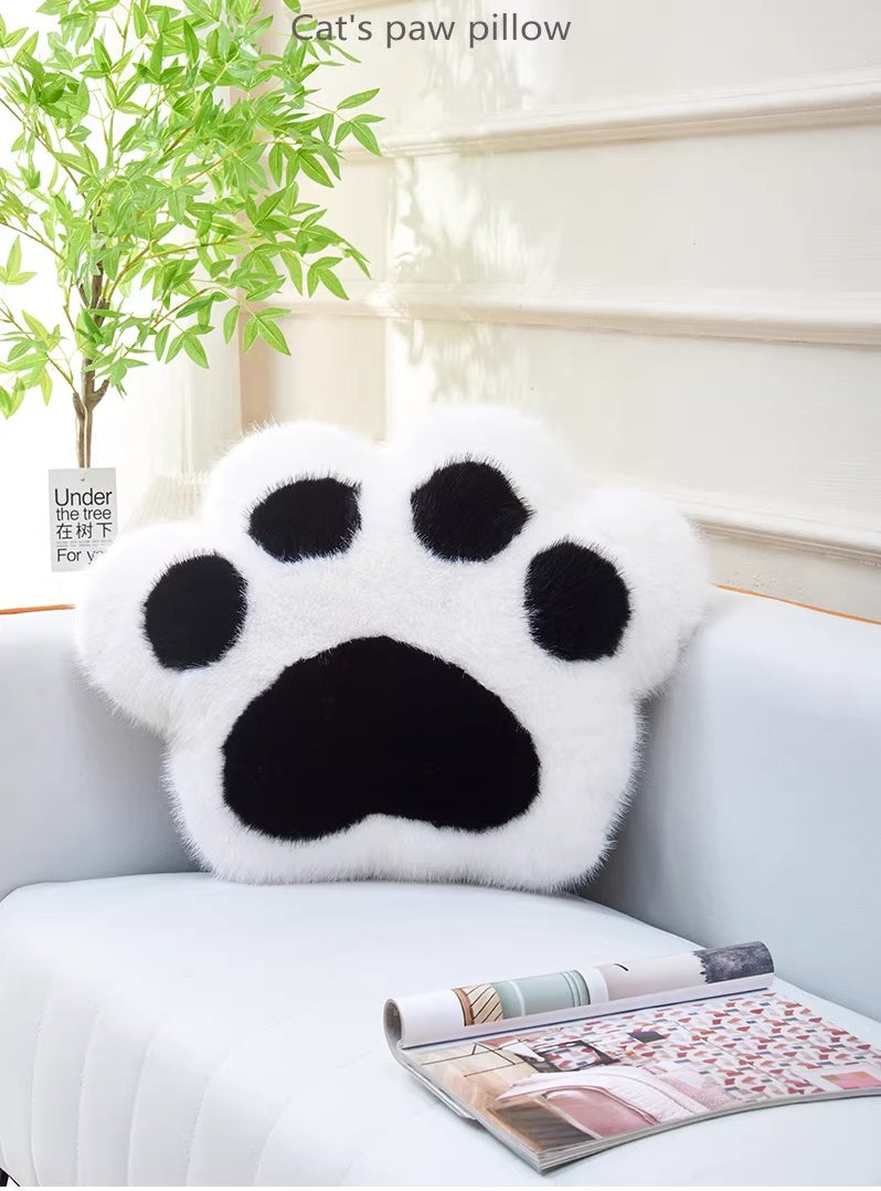 Plush Cat Paw Comfort Pillow