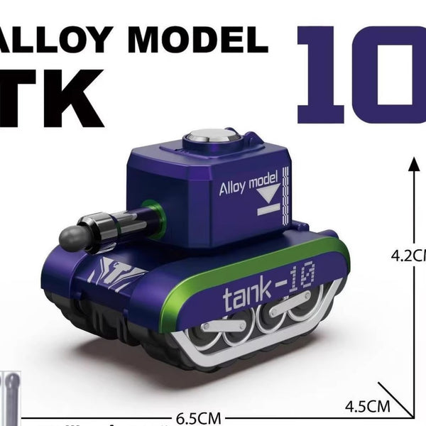 Mini Alloy Pull-Back Tank Model