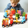 Magnetic Wooden Number Train Set