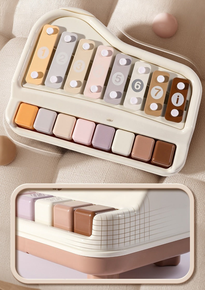 8-Key Dual Play Piano and Xylophone
