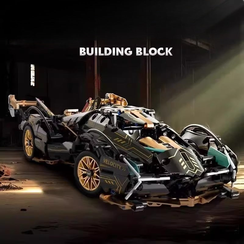 V12 Concept Sports Car Building Set (1:14 Scale)
