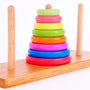 Classic Wooden Tower of Hanoi – Logic & Stacking Puzzle