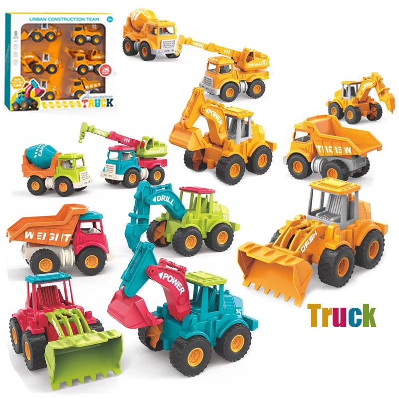 Urban Construction Vehicle Set - 6 Piece Collection