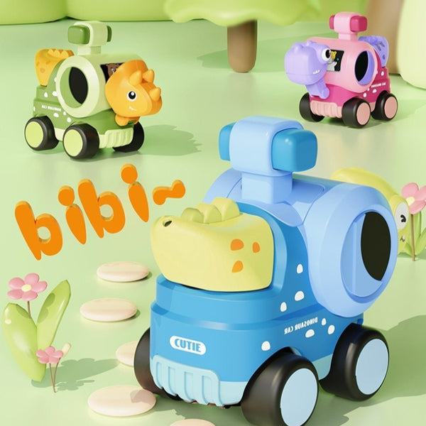Dinosaur Press-and-Go Whistle Toy Car