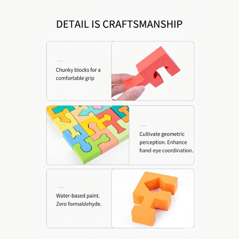 Geometric Shape Puzzle Blocks