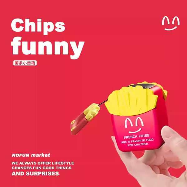 French Fries Portable Bluetooth Speaker