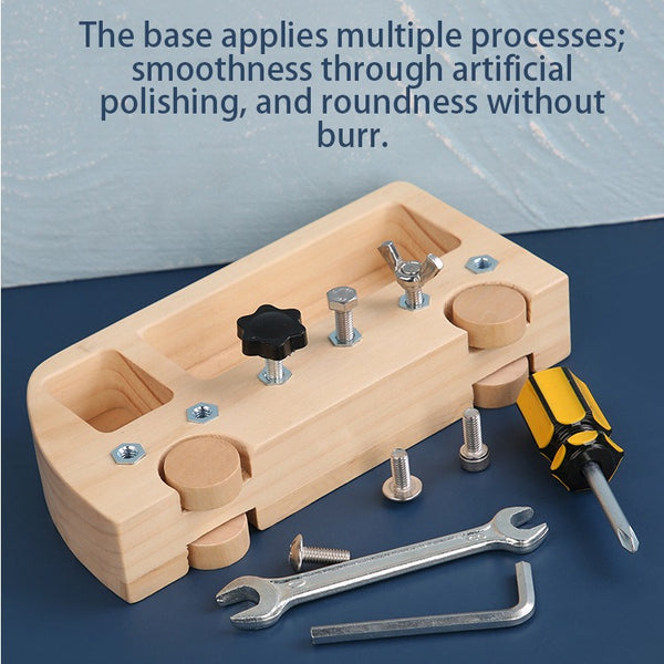 Wooden Busy Bus with Tools Activity Toy