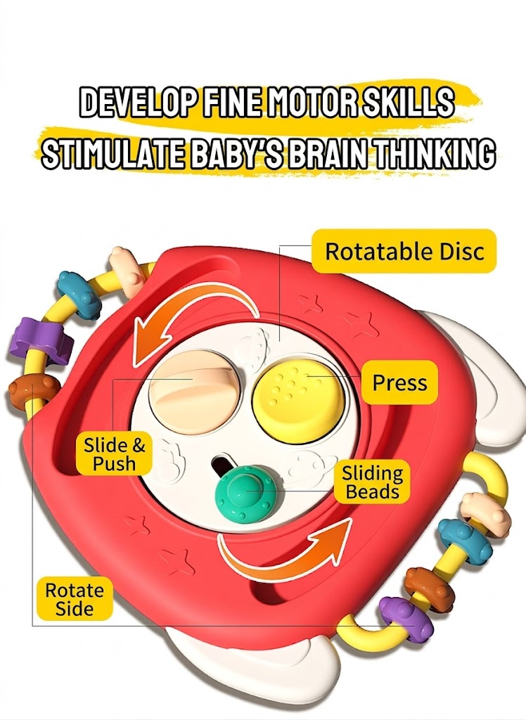 Infant & Toddler Rocket Bead Maze Activity Toy