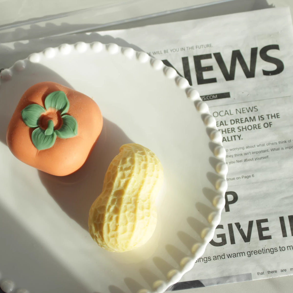 Persimmon and Peanut Handmade Soap Gift Set