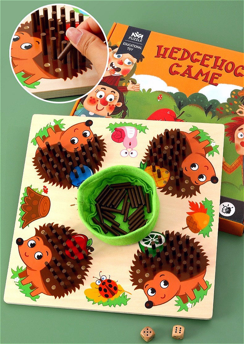 Hedgehog Peg Board Counting Game