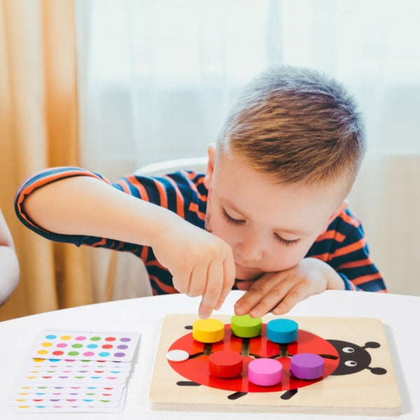 Wooden Animal Shape Color Logic Game