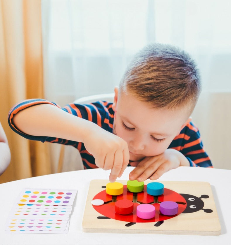 Wooden Animal Shape Color Logic Game