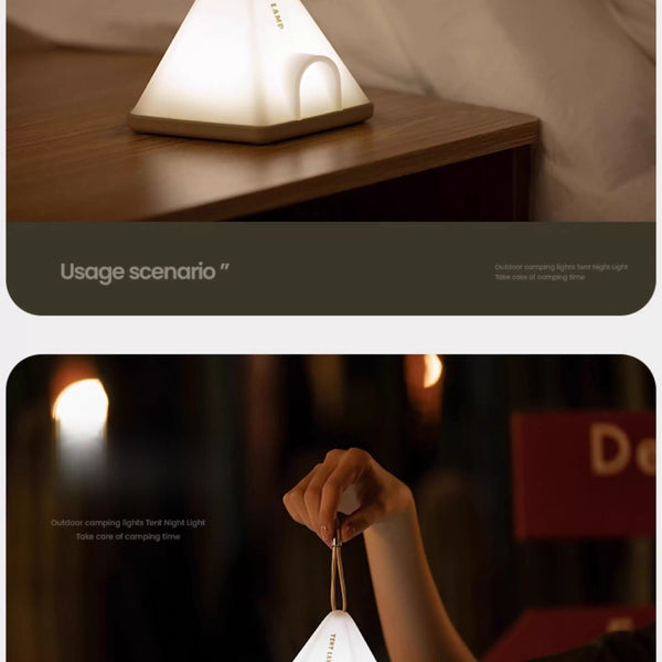 Portable Tent Style Night Light with Lanyard