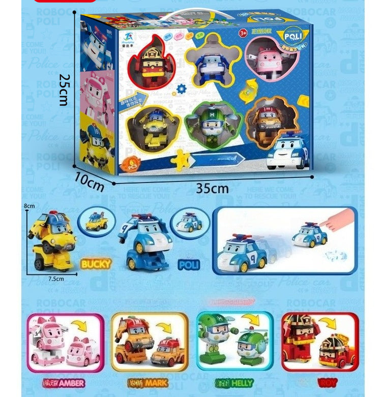 Robocar Poli Transforming Rescue Team 6-Piece Gift Set