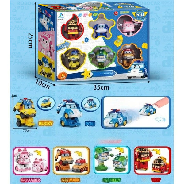 Robocar Poli Transforming Rescue Team 6-Piece Gift Set