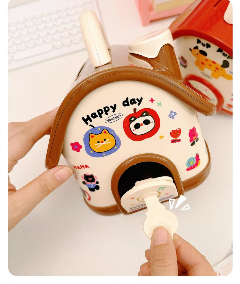 Whimsical Cottage Money Bank