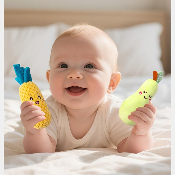 Soft Vegetable and Fruit Rattle Set