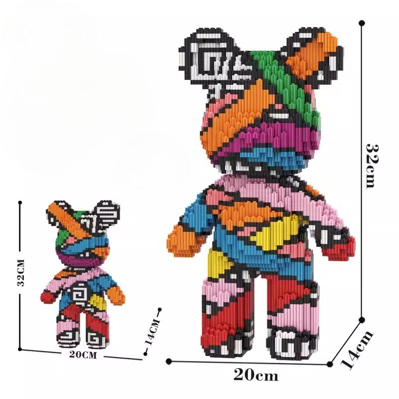 Large Bear Building Block Model (32cm)