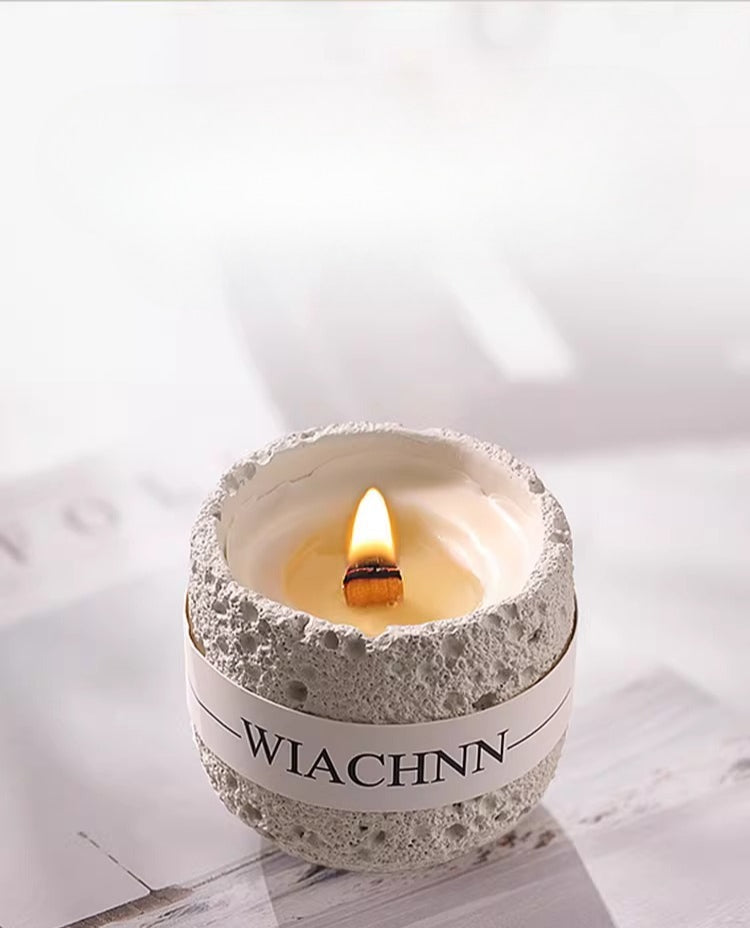 Cream Glass Jar Scented Candle