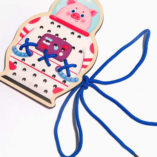 Animal Occupation Lacing & Threading Board Set