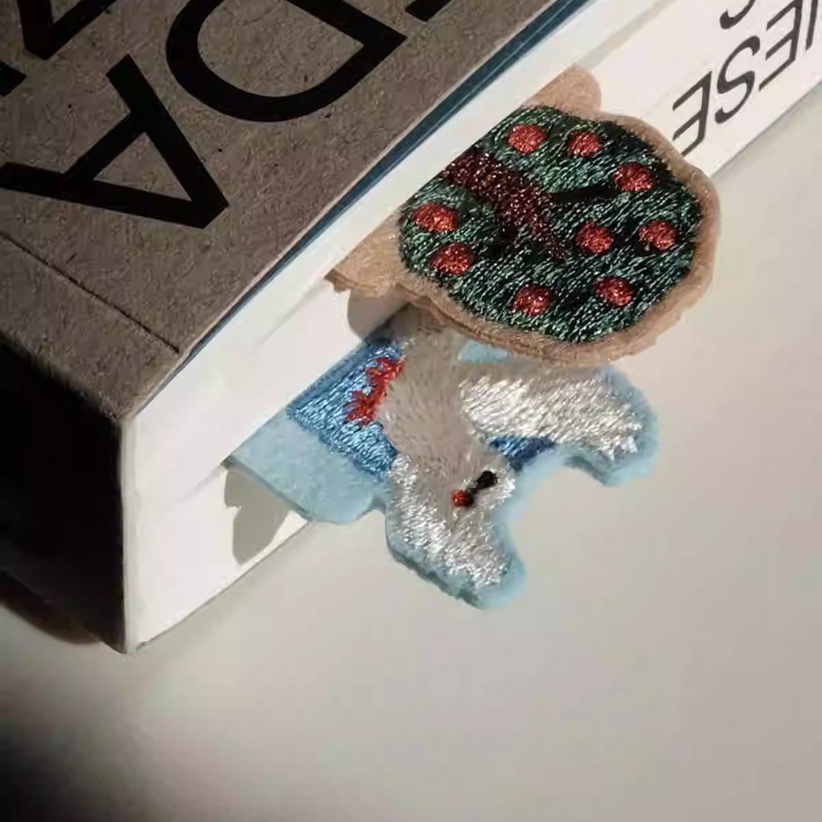 Embroidered Wool Felt Bookmark