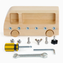 Wooden Busy Bus with Tools Activity Toy
