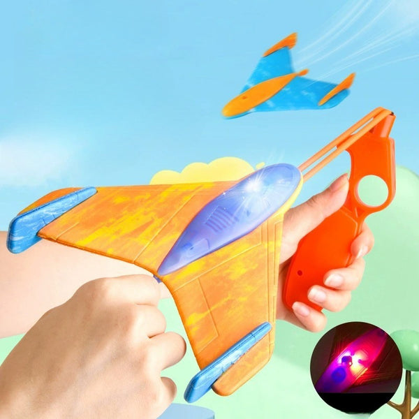 Catapult Foam Glider Plane with Flashing Lights