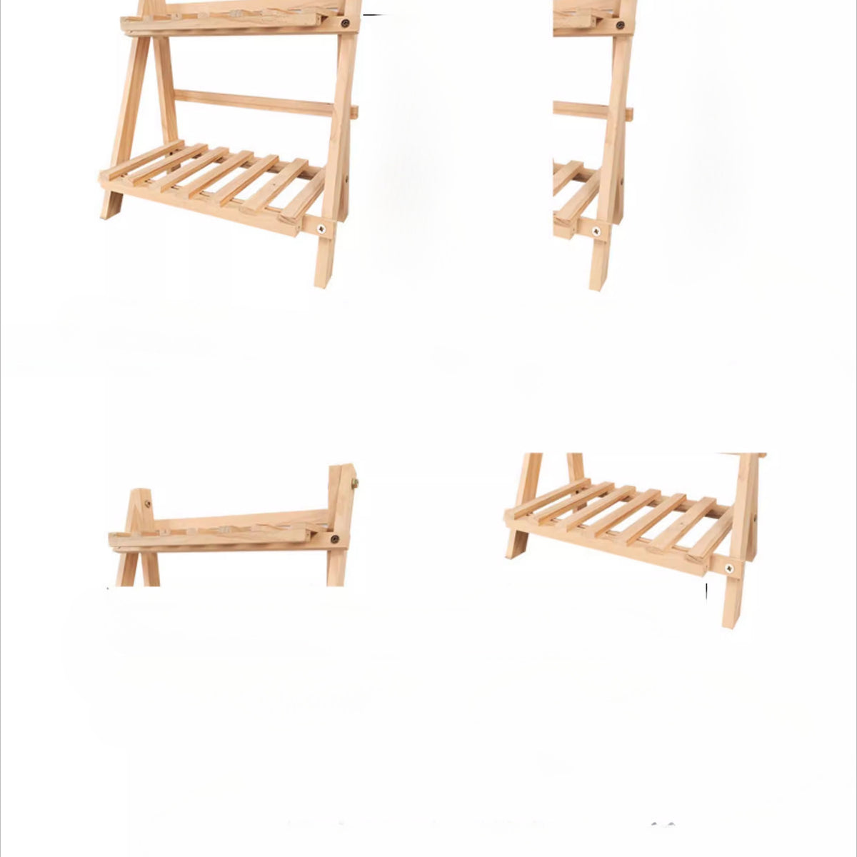 Handmade Foldable Wooden Desktop Organizer