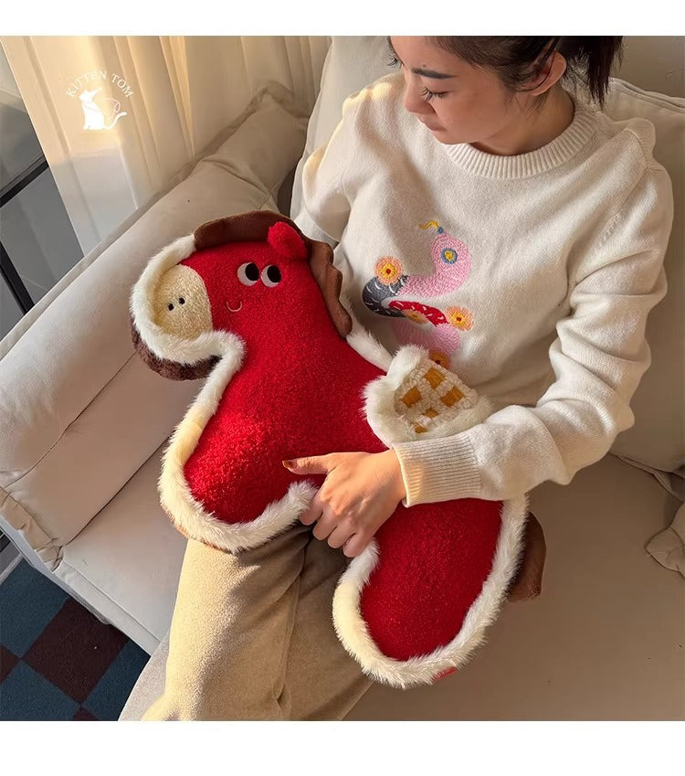 Little Fortune Horse Plush Cushion