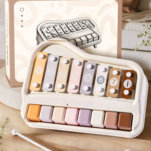 8-Key Dual Play Piano and Xylophone