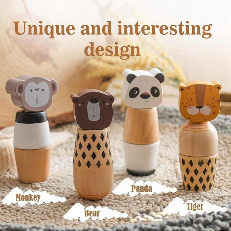 Wooden Screw Animal Toy for Fine Motor Skills Development