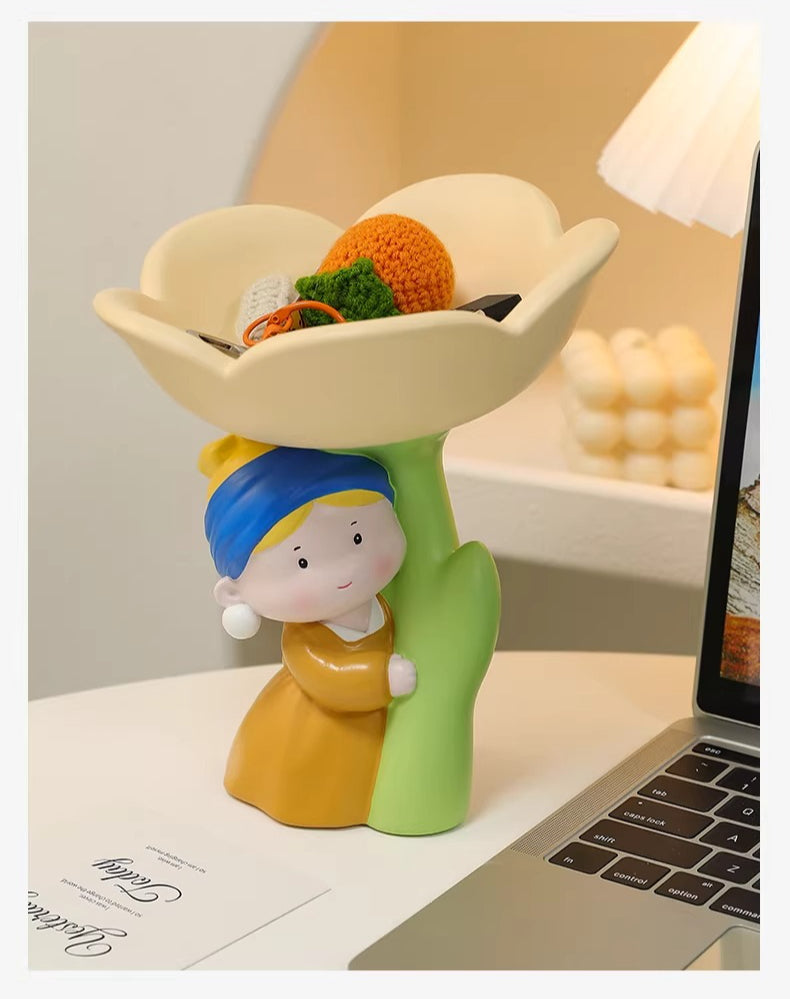 Girl with a Pearl Earring Figurine Key Tray