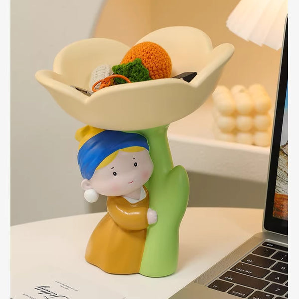 Girl with a Pearl Earring Figurine Key Tray