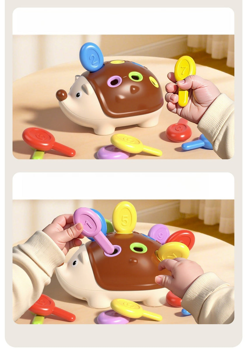 Fine Motor Hedgehog Peg Toy