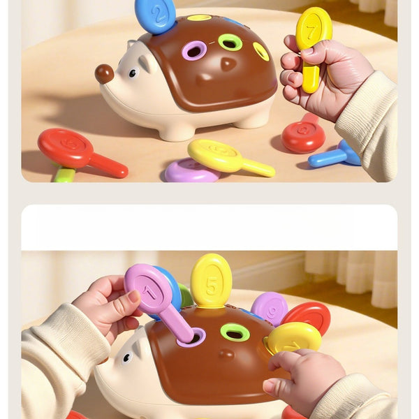 Fine Motor Hedgehog Peg Toy