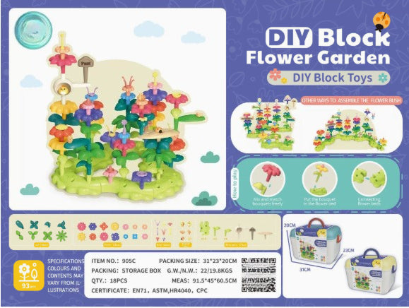 DIY Flower Garden Building Toy Set
