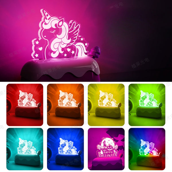 The Rainbow Unicorn LED Night Light for Kids
