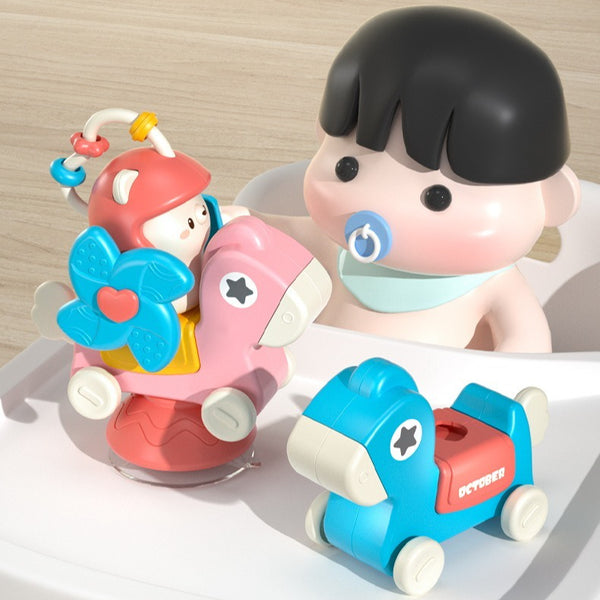 Baby 5-in-1 Activity Horse Toy with Suction Base