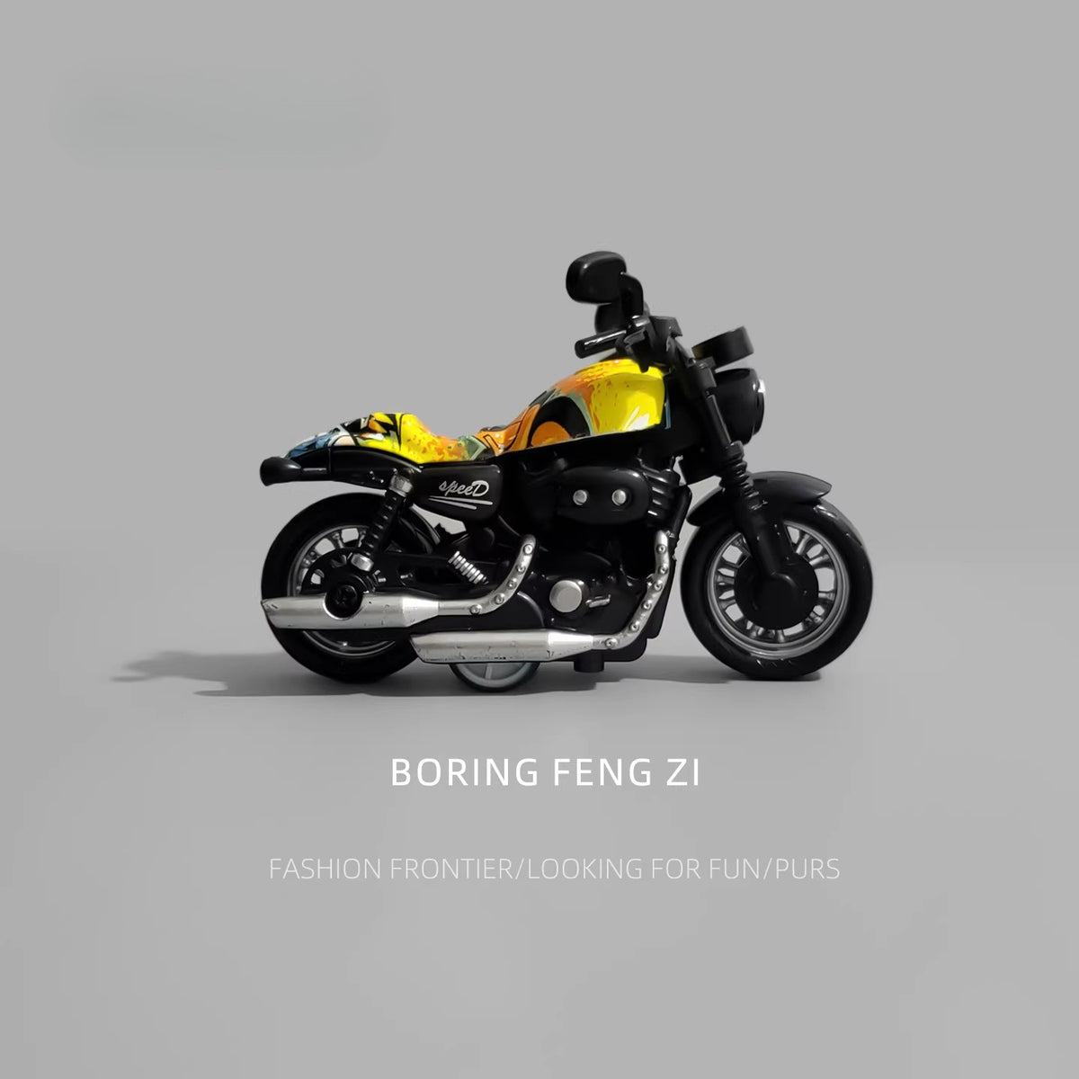 Miniature Pull-Back Motorcycle Desk Ornament