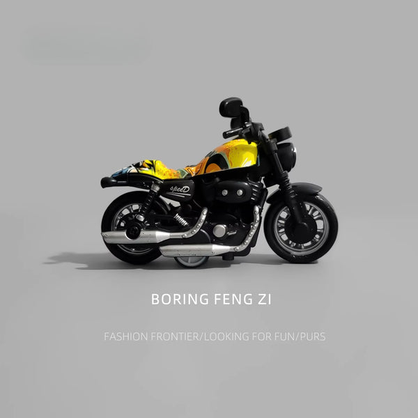 Miniature Pull-Back Motorcycle Desk Ornament