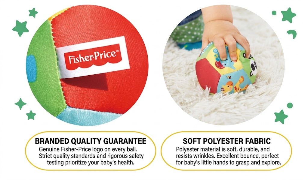 Fisher-Price Soft Rattle Baby Sensory Ball